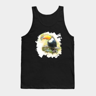 Toucan Toco Bird Animal Wildlife Forest Jungle Nature Watercolor Tank Top